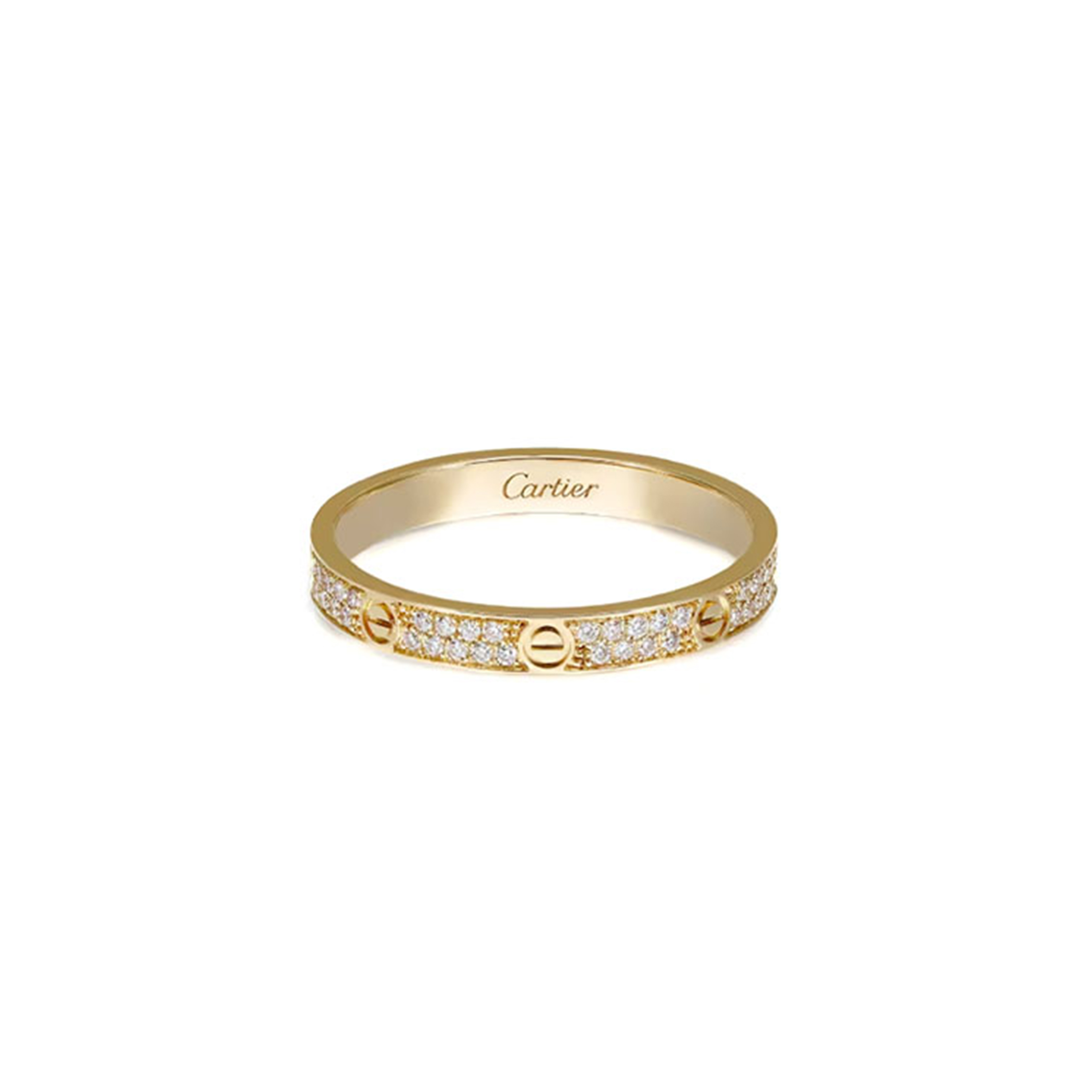 CARTIER LOVE RING MINI MODEL PAVED B4218052
